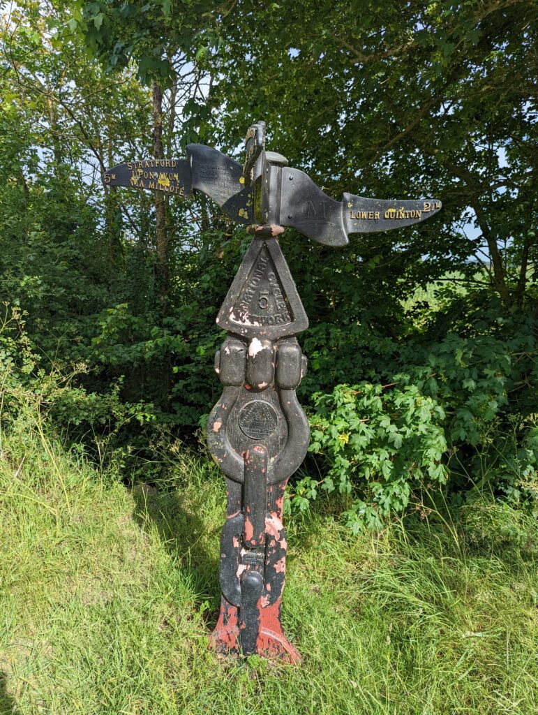 MP269 Millennium Milepost on Stratford Greenway NCN Route 5