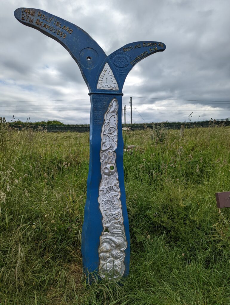 Millenium Milepost Berwick NCN 1