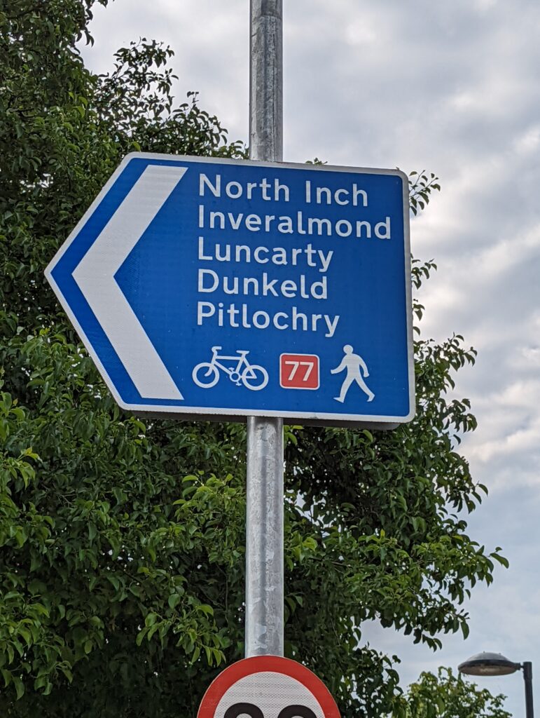 NCN Route 77 Sign
